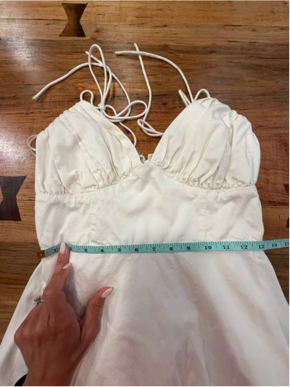 Abercrombie & Fitch White Cottagecore Maxi Dress - Size S